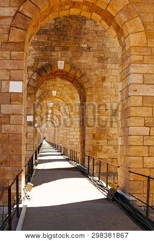 Chaumont View Of Viaduct Arches And Sidewalk Perspective