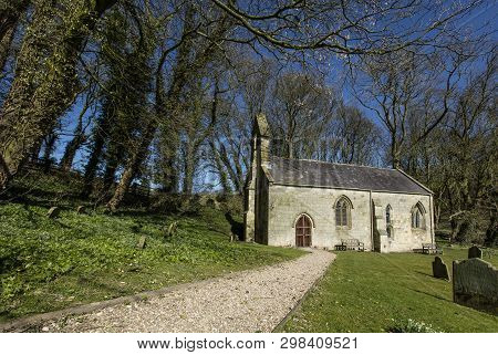 Great Givendale, Yorkshire, Uk, 25th March 2019, The Saint Ethelburgas Church