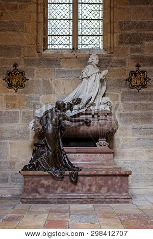 Dijon, France - August 10, 2017: Interior Of Cathedral Of Saint Benigne In Dijon France