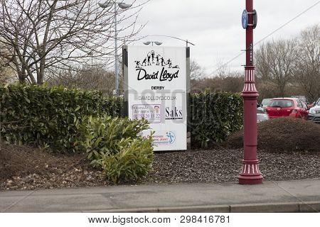 Entrance Sign And Logo At David Lloyd Leisure Facility, Derby, Derbyshire, Uk - 3rd April 2018