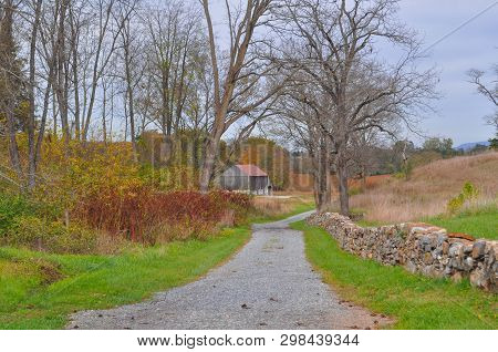 On A Country Lane In Antietam National Park