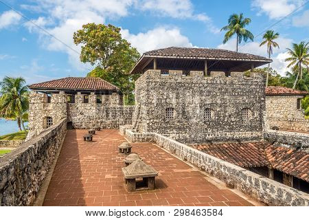 View To The Fort Of San Felipe De Lara In Guatemala