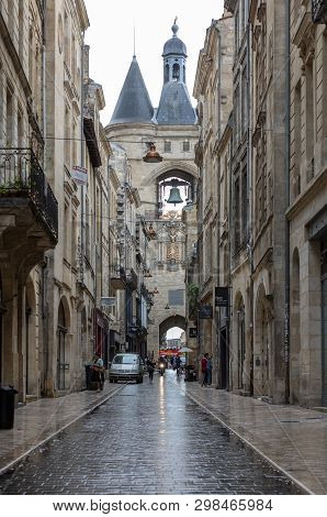 Bordeaux, France - September 9, 2018: La Grosse Cloche (great Bell15th Century), The Second Remainin