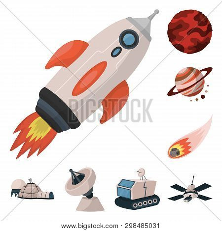 Vector Design Of Space  And Galaxy  Icon. Collection Of Space  And Travels  Stock Vector Illustratio