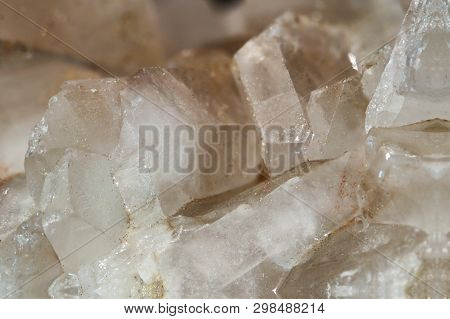Detail Of Quartz Crystal Silicon And Oxygen Sio4