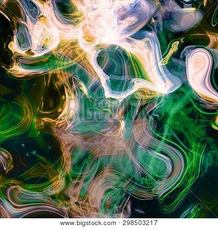 Detailed Rendiring Of Flame Fractal For Art, Illustration And Design