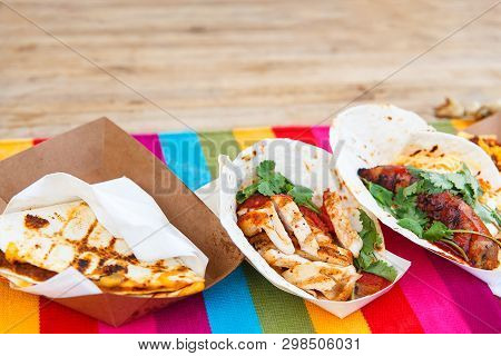 Set Of Mexican Fast Food