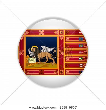 Flag Of Veneto Button Signs And Symbols