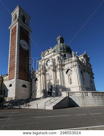 Place Of Worship Called Basilica Di Monte Berico Dedicated To Holy Mary In Vicenza In Italy