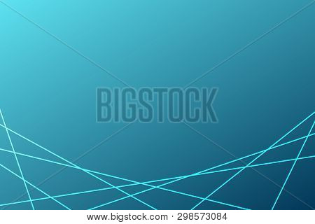 Abstract Lines Vector Background. Blue Gradient Illustration For Presentation, Advertisement, Templa