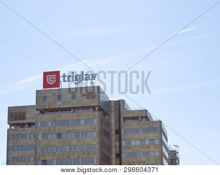 Ljubljana, Slovenia - March 22 2019: Zavarovalnica Triglav Main Building