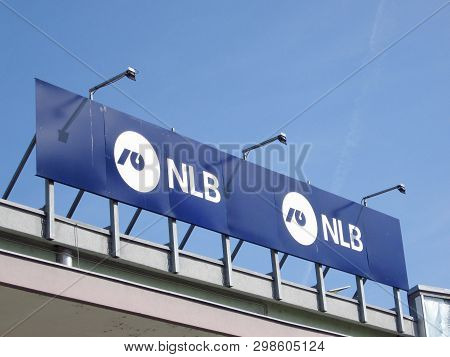 Ljubljana, Slovenia - March 22 2019: Nlb Bank Nova Ljubljanska Banka Is One Of The Biggest Slovenian