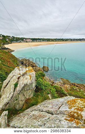 Ittany Beach Called The Big Beach Taken From Pointe De La Garde,