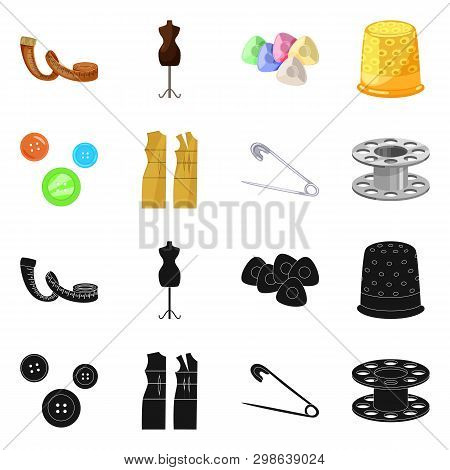 Vector Design Of Craft And Handcraft Icon. Set Of Craft And Industry Vector Icon For Stock.