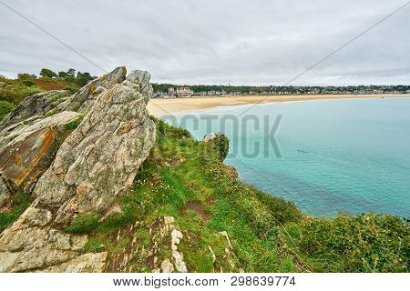 Ittany Beach Called The Big Beach Taken From Pointe De La Garde,