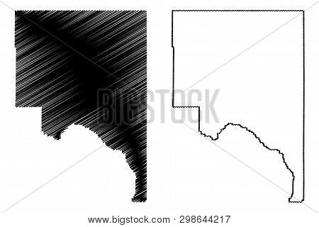 Lassen County, California (counties In California, United States Of America,usa, U.s., Us) Map Vecto