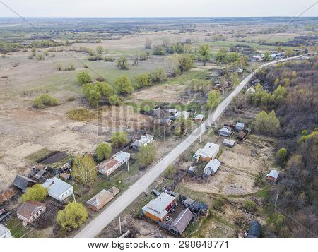 Rysli Village. Tambov Region, Russia. Aerial View