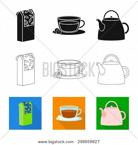 Vector Design Of Healthy And Floral  Icon. Collection Of Healthy And Gradient Stock Vector Illustrat