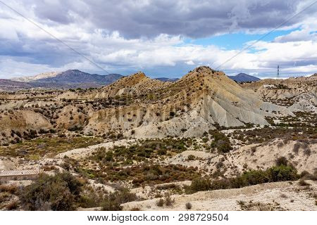The Badlands Of Abanilla And Mahoya Near Murcia In Spain