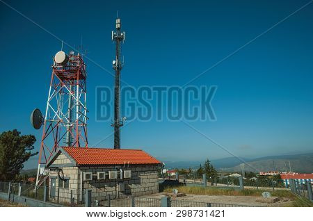 Telecommunication Towers On A Base Transceiver Station