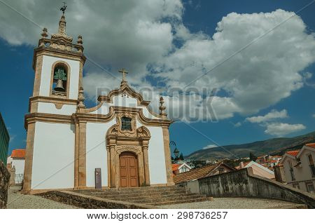 Church In Baroque Style With Steeple And Staircase