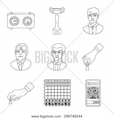 Vector Design Of Piece And Strategy Symbol. Set Of Piece And Play Stock Vector Illustration.