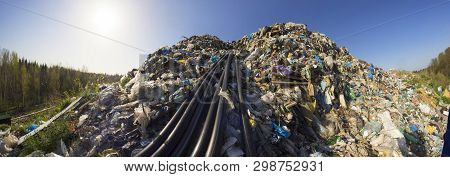 Collecting Methane In The Trash.