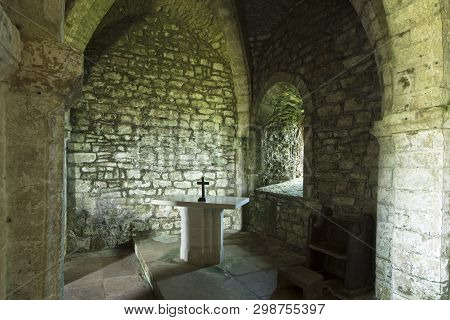 Interior Of Saint Alheims Chapel, Dorset, Uk - 29th April 2018