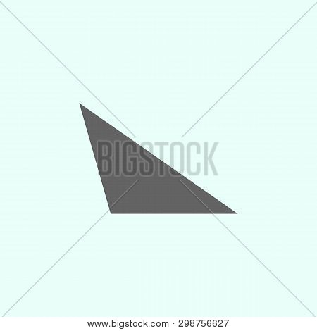 Geometric Figures, Scalene Icon. Elements Of Geometric Figures Illustration Icon. Signs And Symbols 