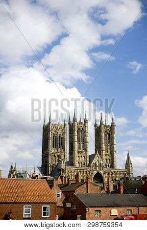 A View Of Lincoln Cathedral, Lincoln, Lincolnshire, United Kingdom - August 2009