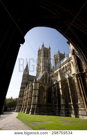 A View Of Lincoln Cathedral From The South Porch, Lincoln, Lincolnshire, United Kingdom - August 200