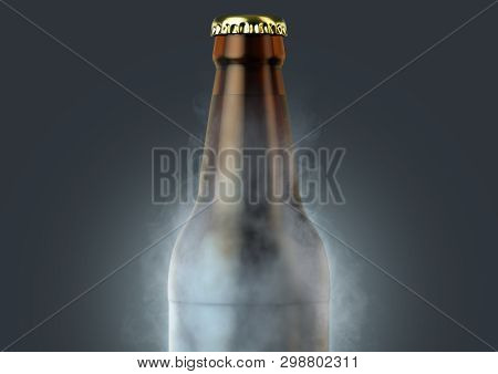 Beer Bottle With Condensation