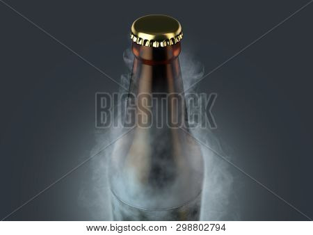 Beer Bottle With Condensation