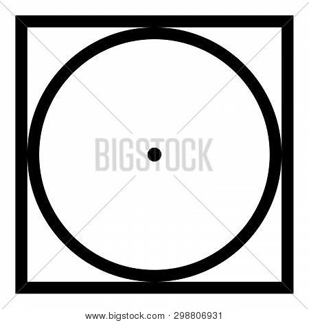 Drum Drying In Machine Delicate Mode Clothes Care Symbols Washing Concept Laundry Sign Icon Black Co