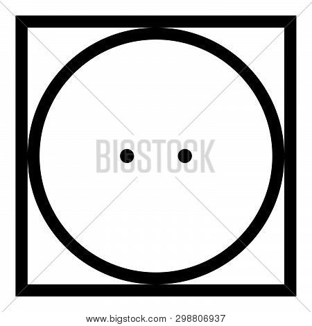 Drum Drying In Machine Usually Mode Clothes Care Symbols Washing Concept Laundry Sign Icon Black Col