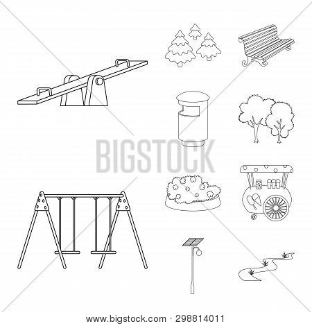 Isolated Object Of Landscape And Nature Sign. Collection Of Landscape And City Vector Icon For Stock