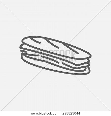 Florida Icon Line Symbol. Isolated Vector Illustration Of  Icon Sign Concept For Your Web Site Mobil