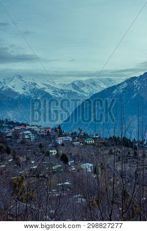 Beautiful Morning In Himalayan Village, Kalpa Himachal Pradesh, India