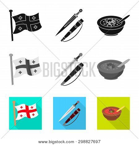 Vector Design Of Culture And Sightseeing Icon. Set Of Culture And Originality Stock Symbol For Web.