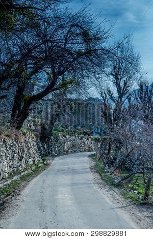 Road In Himalayan Village - Road In Kalpa