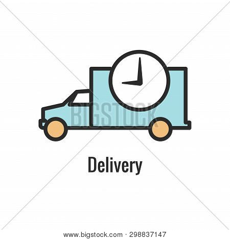 Shipping And Receiving Icon Set W Boxes, Warehouse, Checklist, Etc