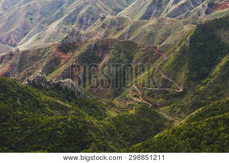 mountains in Anaga rural park, Tenerife