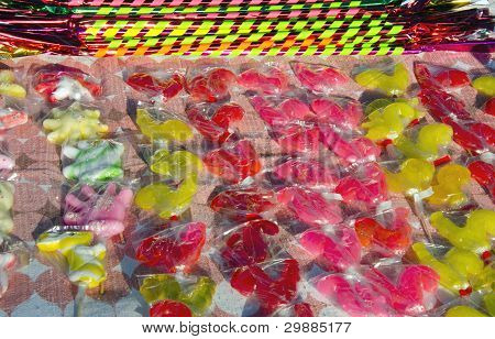 Vendere polietilene colorato Candy Pack fiera mercato