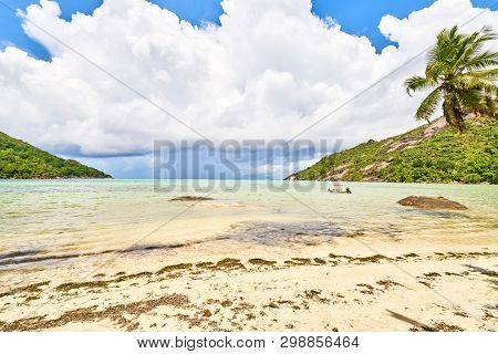 Bay Ternay & Cap Ternay Beach, Marine National Park, Mahe, Seych