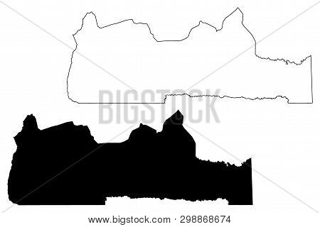 South Region (regions Of Cameroon, Republic Of Cameroon) Map Vector Illustration, Scribble Sketch So