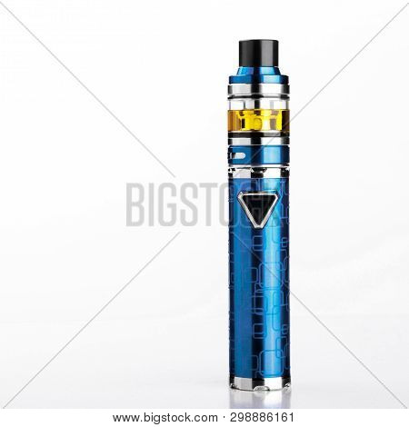 Electronic Cigarette Or Vaping Device On White Background