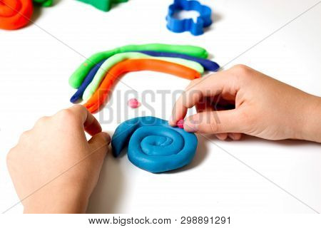 white plasticine modeling clay