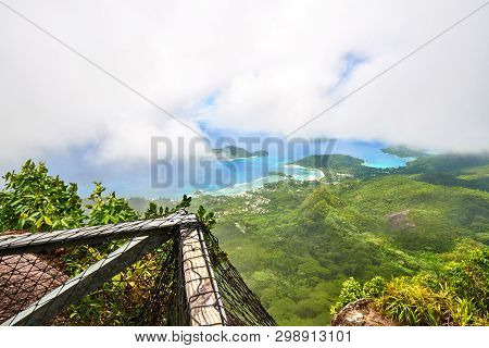 Point Of View From Morne Blanc Hill, Mahe, Seychelles