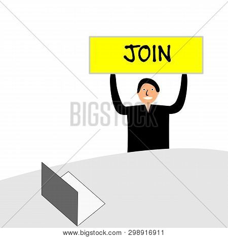 Banner With The Words 