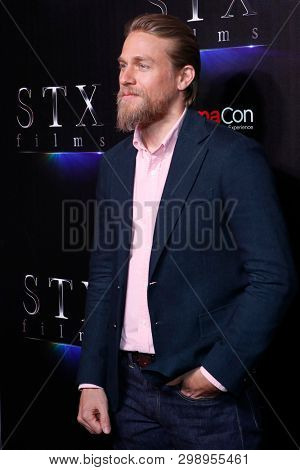 LAS VEGAS - APR 2:  Charlie Hunnam at the 2019 CinemaCon - STX films at Caesars Palace on April 2, 2019 in Las Vegas, NV